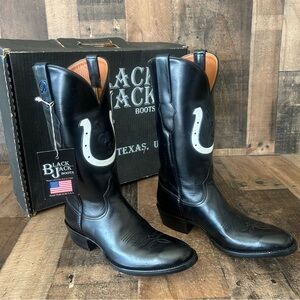 Black Jack Western Round Toe Cowboy Boots Womens 7.5 B